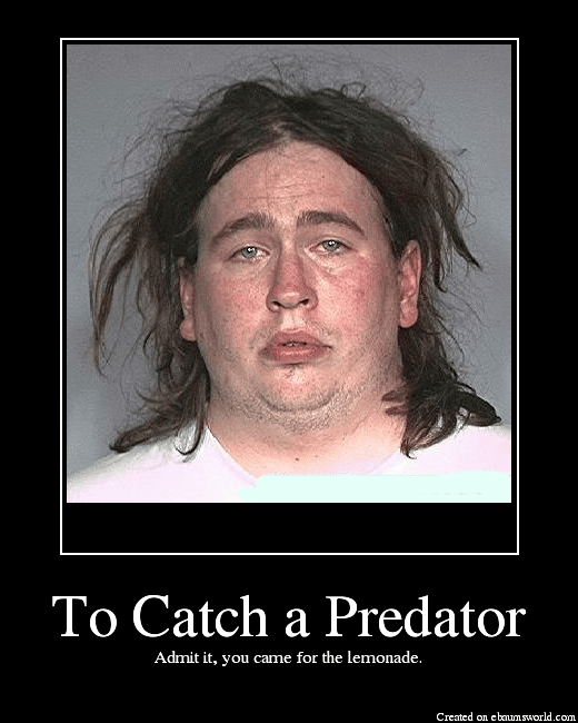 He was hit in the temple. To Catch a Predator - Picture | eBaum's World