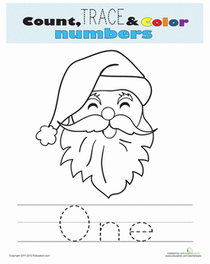 spelling numbers one worksheet education com