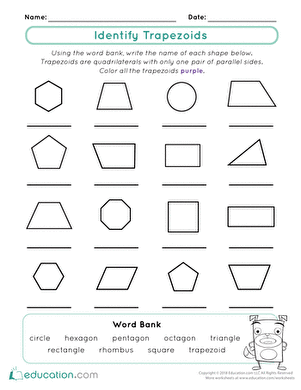browse printable 2nd grade 2d shape worksheets education com