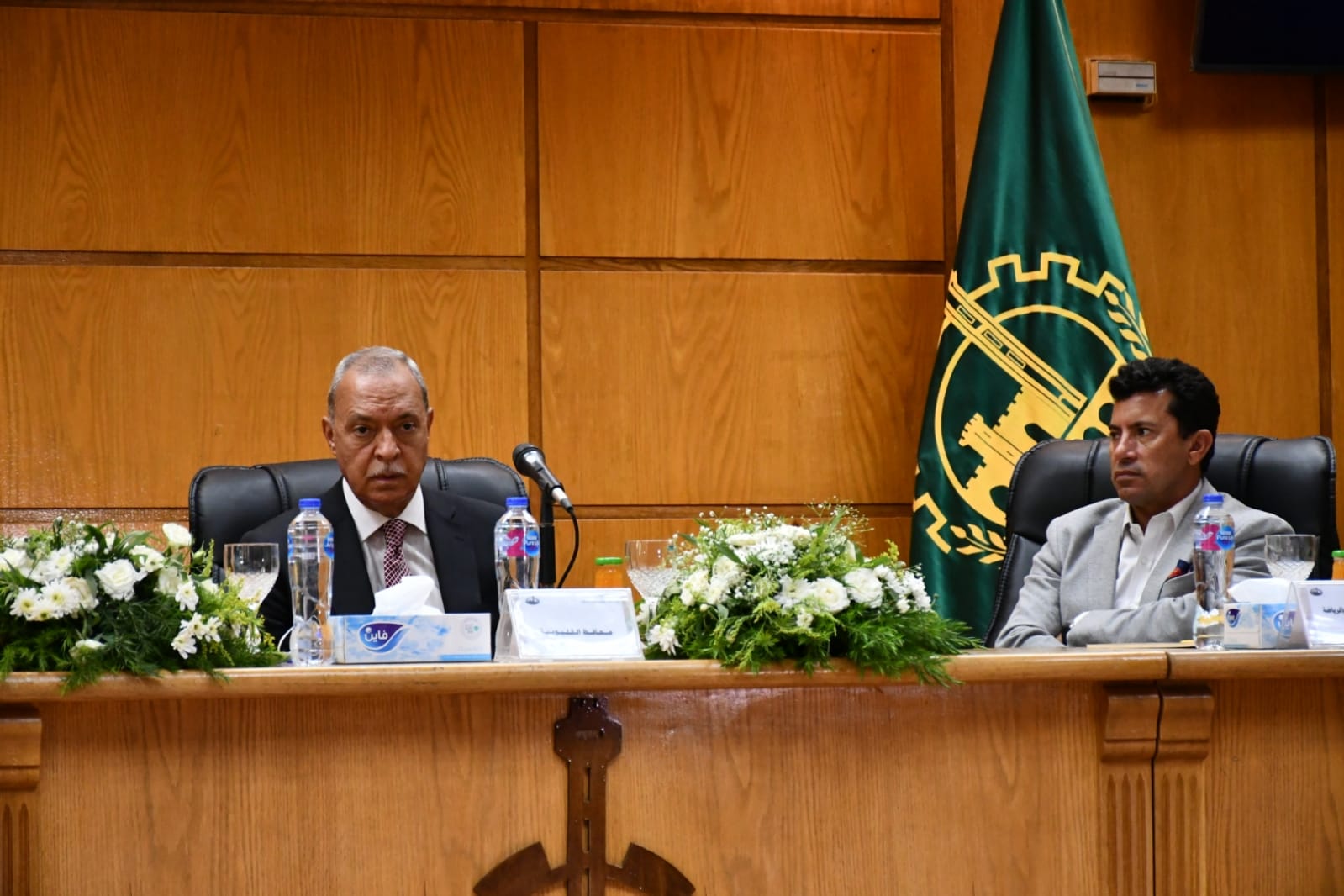 وزيرا الشباب والرياضة والأوقاف ومحافظ القليوبية يشهدون لقاء حواري مع شباب المحافظة