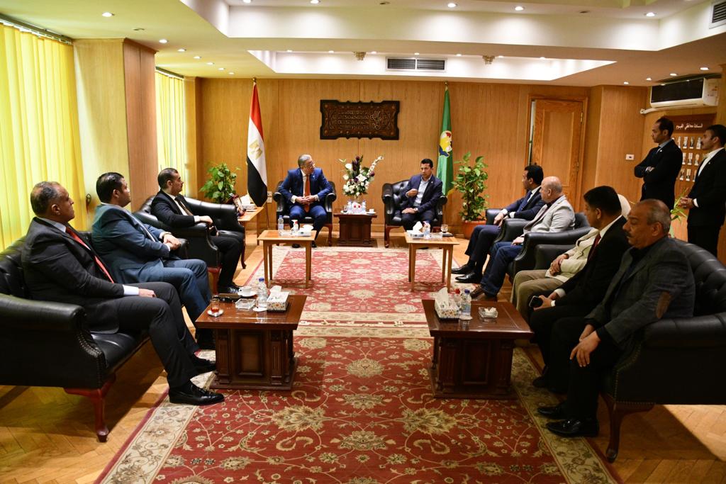 محافظ الفيوم ووزير الشباب والرياضة