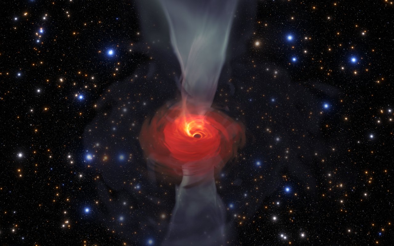 Gratis Scarica immagini Simulazione Di Un Buco Nero Supermassiccio Eso Svizzera il piu cool saluti