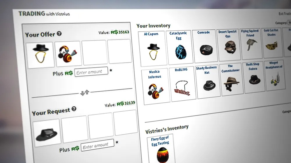 How To Trade With Other Players In Roblox Roblox Trading