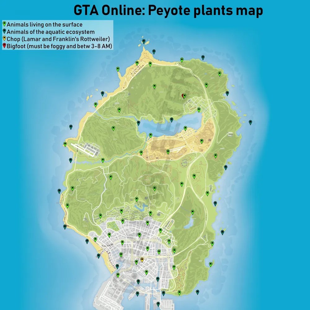 GTA Online Peyote Plants Locations Animals And More