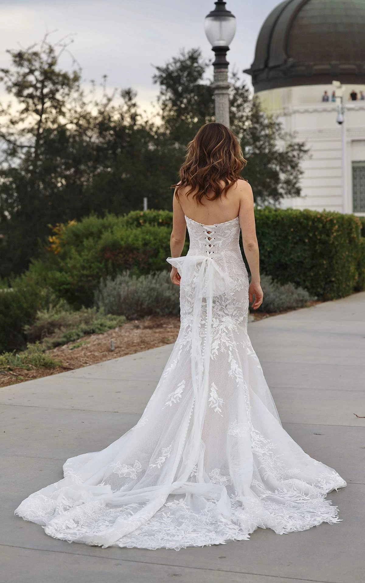 Lace up back wedding dresses