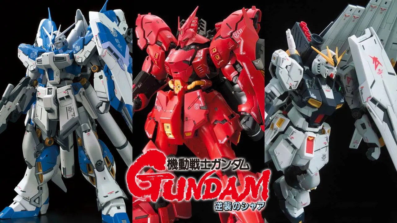 8 Popular Char's Counterattack RG Gunpla Kits re release