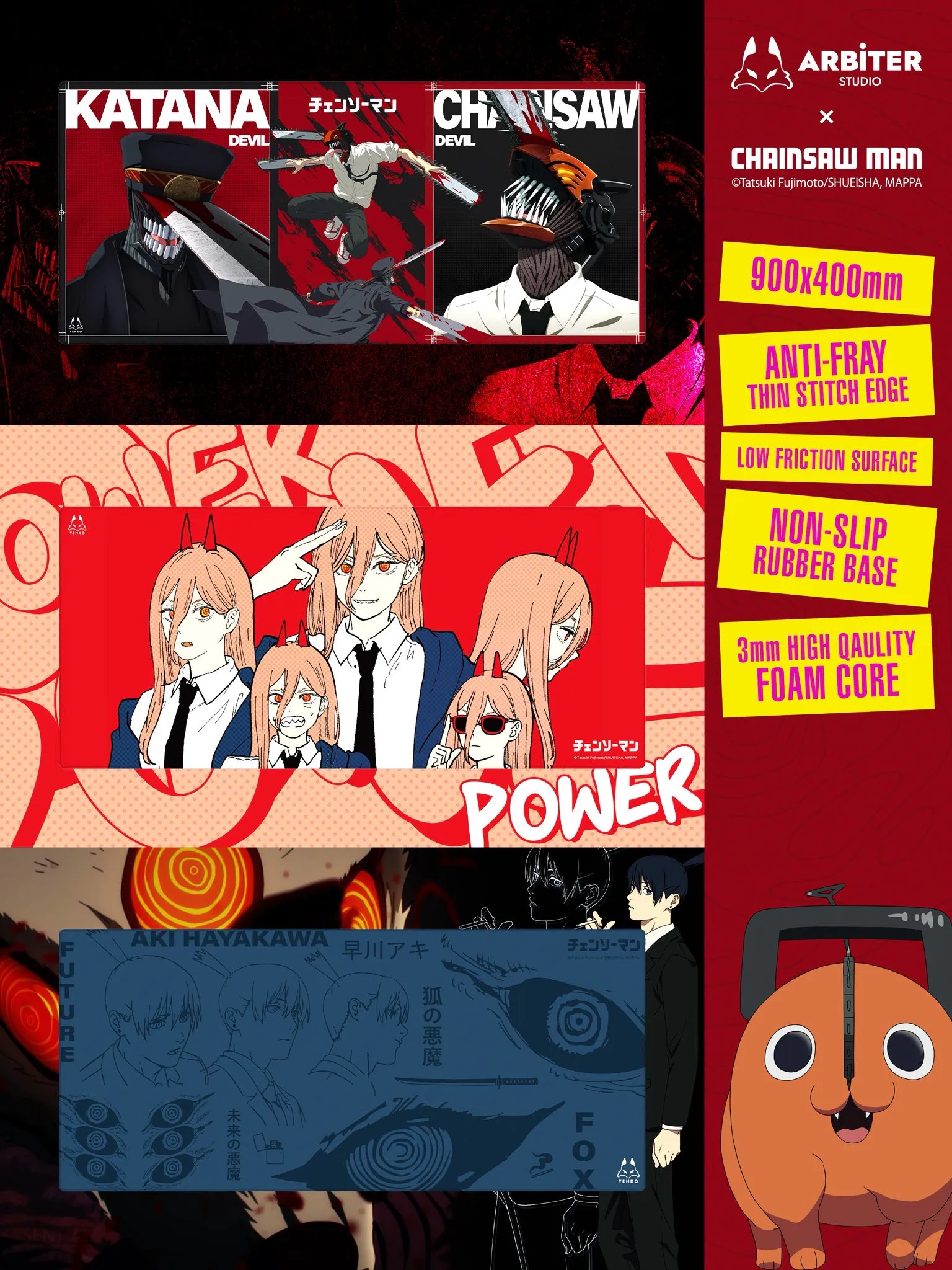 Chainsaw Man Gets New High-End Gaming Collab Collection from