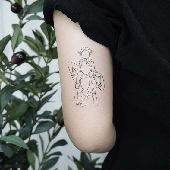 Casal dois filhos tatuagem 10 Tatuagens Criativas E Nada Cafonas Para Homenagear Seu Filho Bebe Com Br