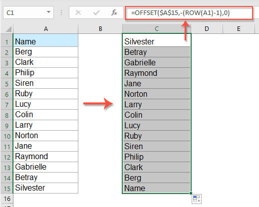 The index function returns the value (can be any data type) positioned at the intersection of a specified . How To Copy And Paste Rows Or Columns In Reverse Order In Excel