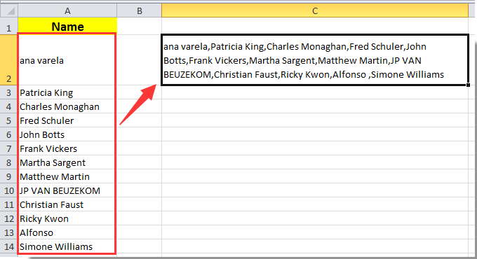 Merge multiple rows using formulas. How To Combine Multiple Rows To One Cell In Excel
