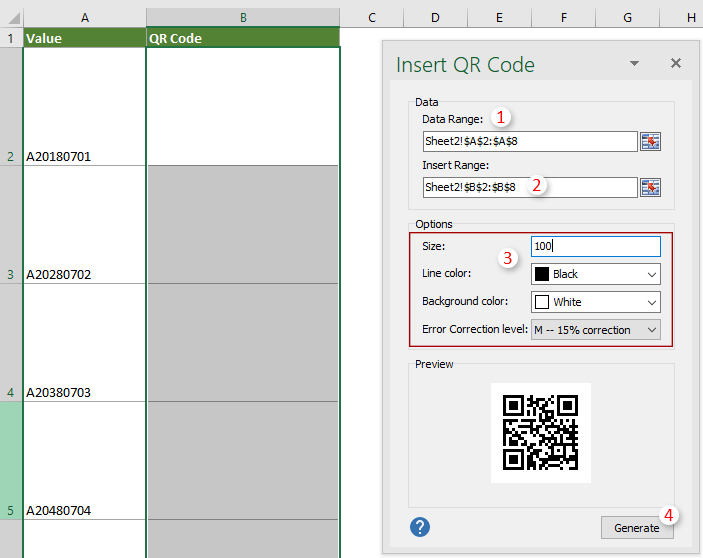 Open the worksheet contains the cell value you will create qr code based on. How To Create Qr Code Based On Cell Value In Excel