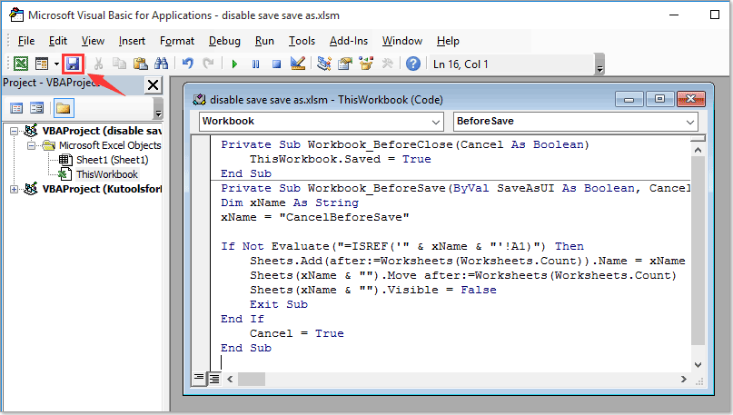 How to disable or do not allow Save & Save As options in Excel? (3) How to disable or do not allow Save & Save As options in Excel? (3)