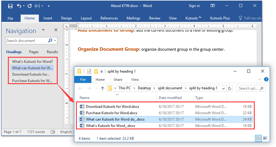 How To Split Document Into Multiple Documents In Word
