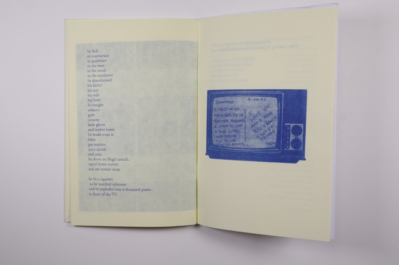 This is most often the saying (once, or many times) of a specified prayer, but may also include the visiting of a particular place, or the performance of specific good works. Sebastian Diaz Barriga A Prayer For My Father Printed Matter