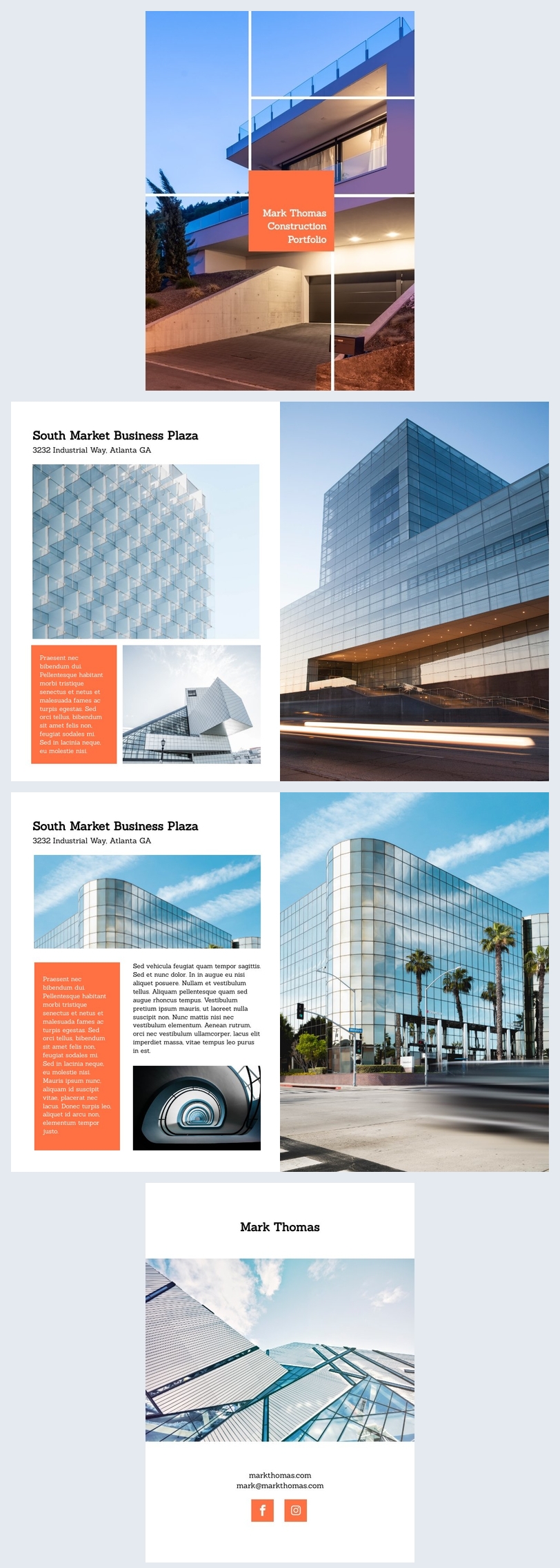 Free Construction Company Portfolio Template Flipsnack