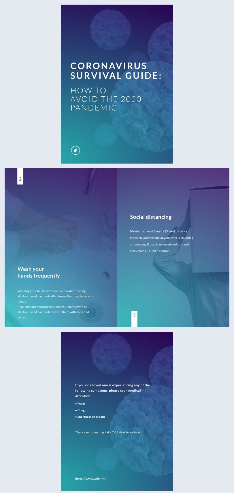 Coronavirus Survival Guide Template Flipsnack