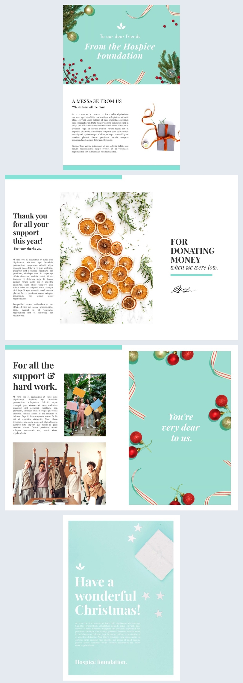 Creative Business Christmas Newsletter Template Flipsnack