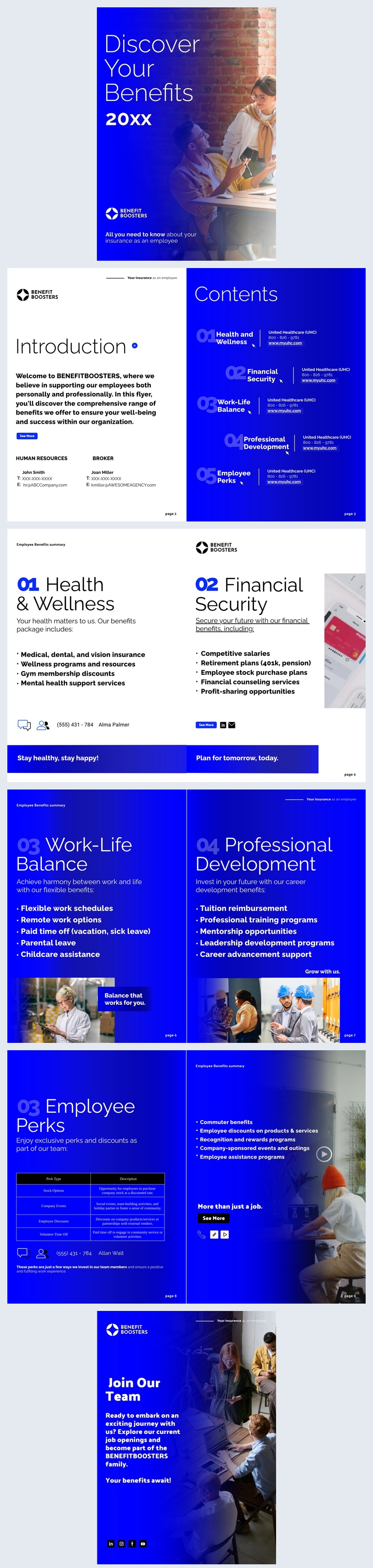 Free Interactive Employee Benefits Flyer Template Flipsnack