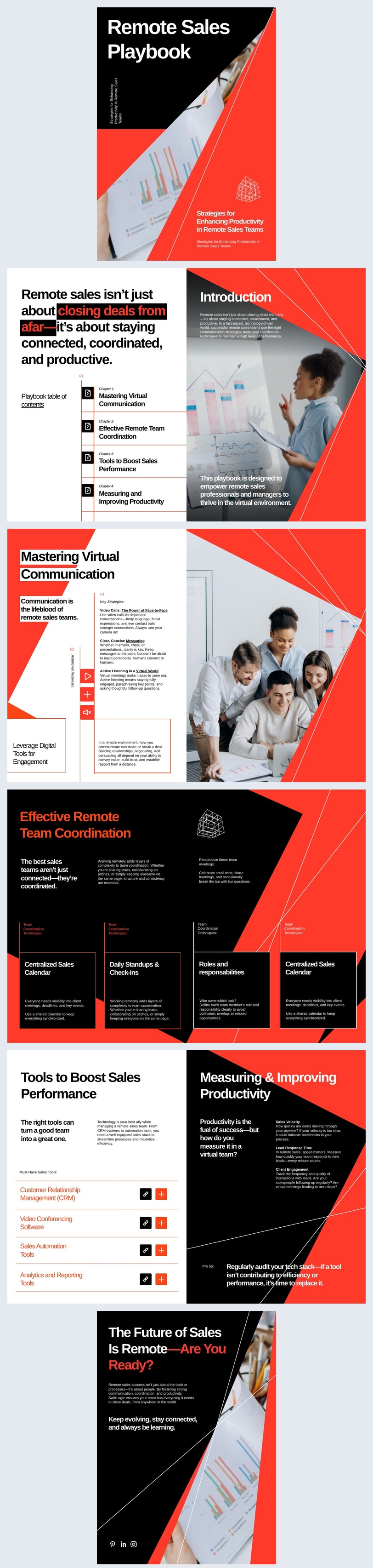 Free Remote Sales Playbook Template Flipsnack