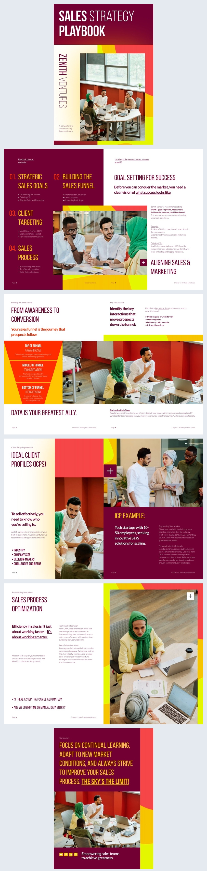 Free Sales Strategy Playbook Template Flipsnack