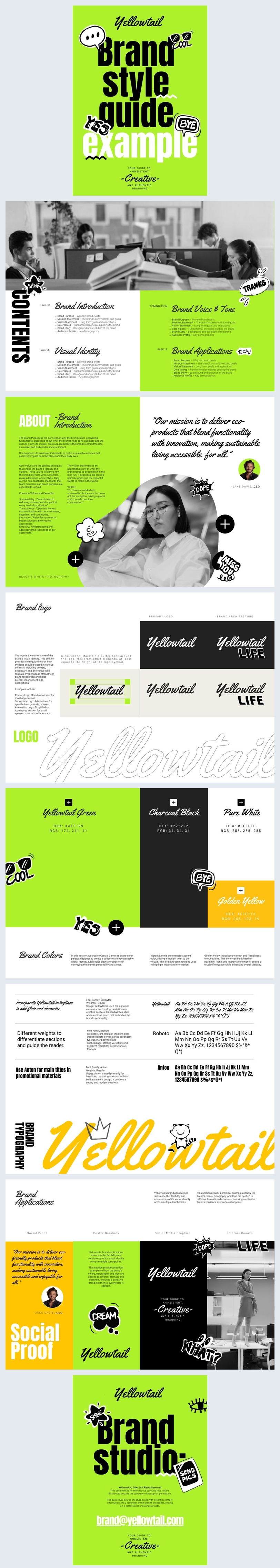 Creative Brand Style Guide Template Flipsnack