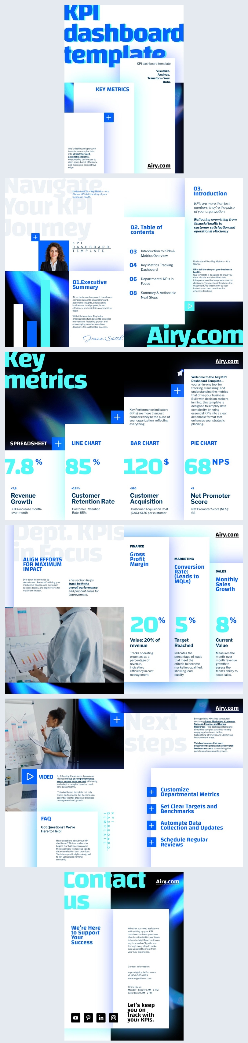 Free Kpi Dashboard Template Flipsnack