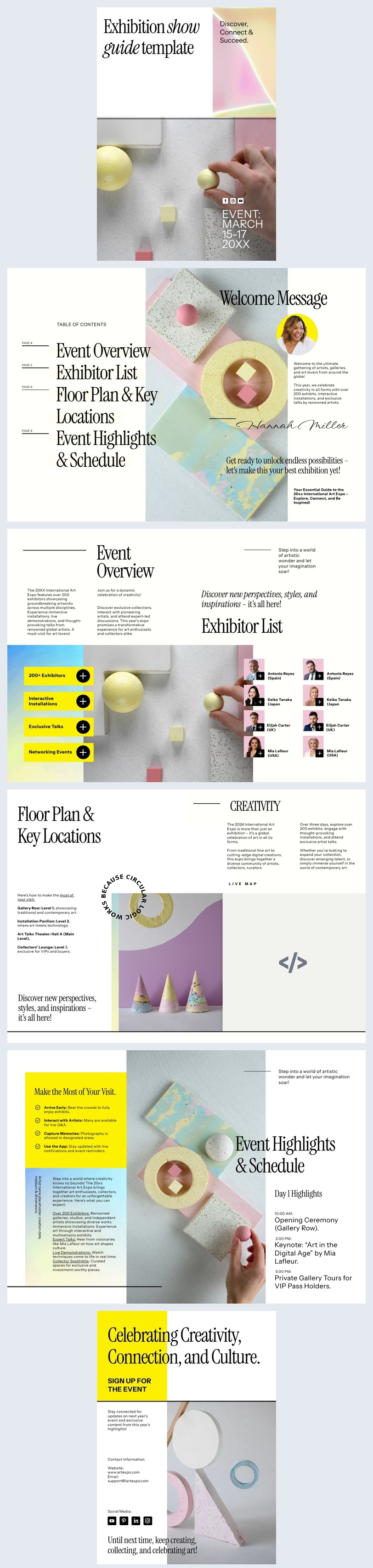 Professional Exhibition Show Guide Template Flipsnack
