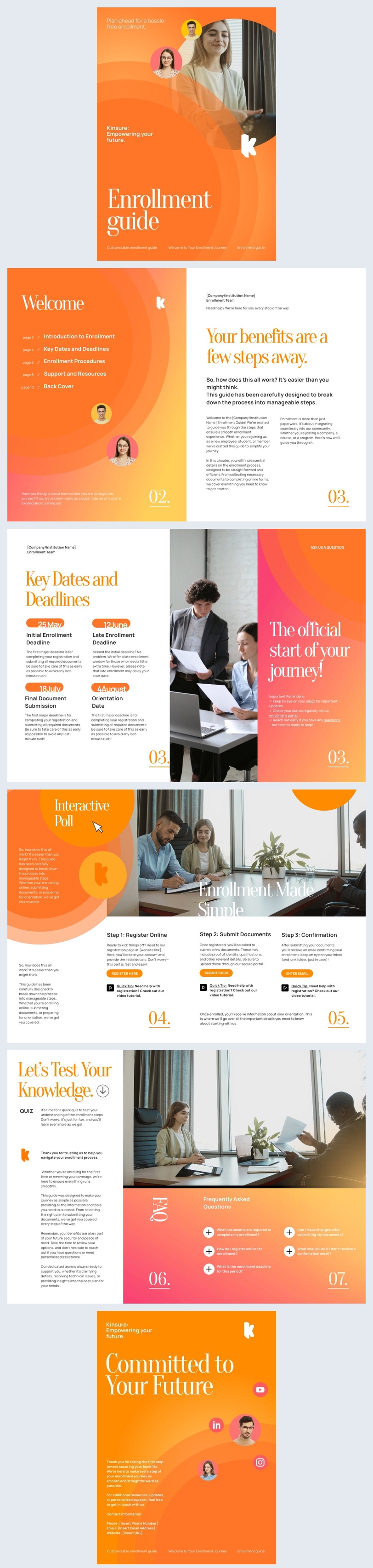 Digital Employee Benefits Enrollment Guide Template Flipsnack