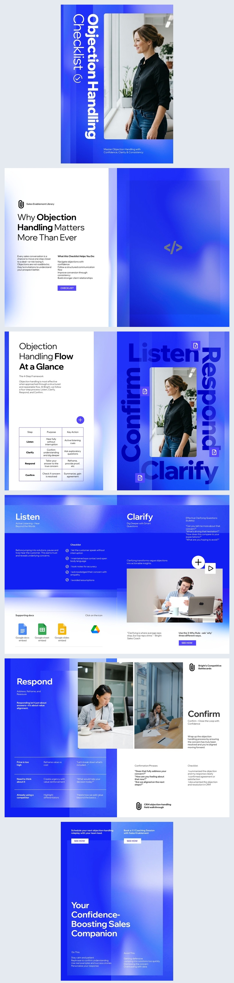 Objection Handling Checklist Template Flipsnack
