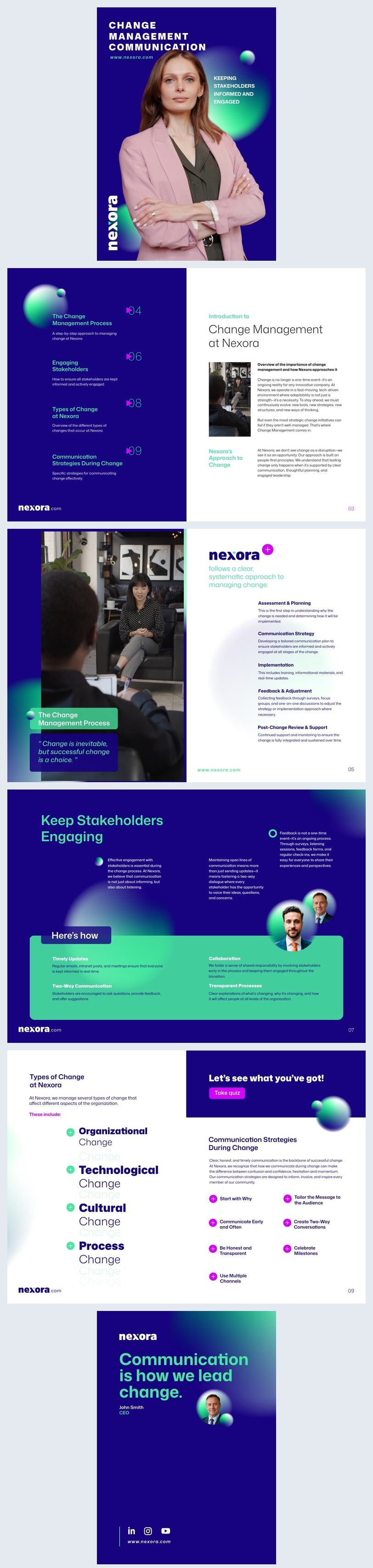 Change Management Communication Template Flipsnack