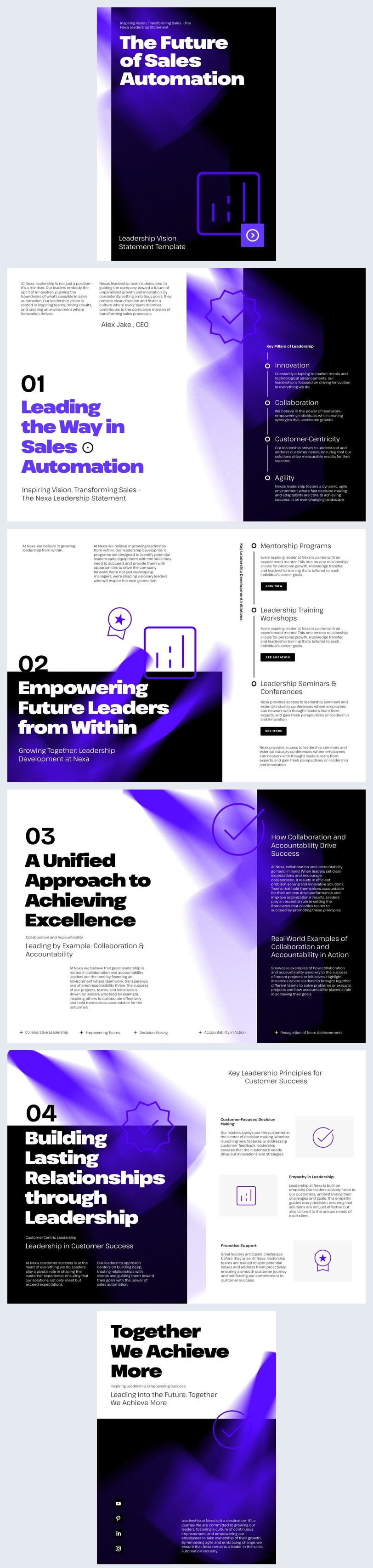 Free Leadership Vision Statement Template Flipsnack