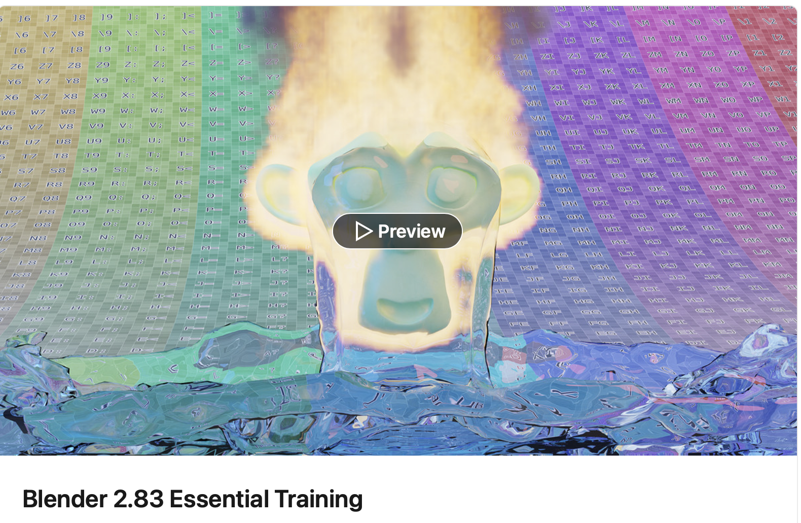 Blender Essential Training