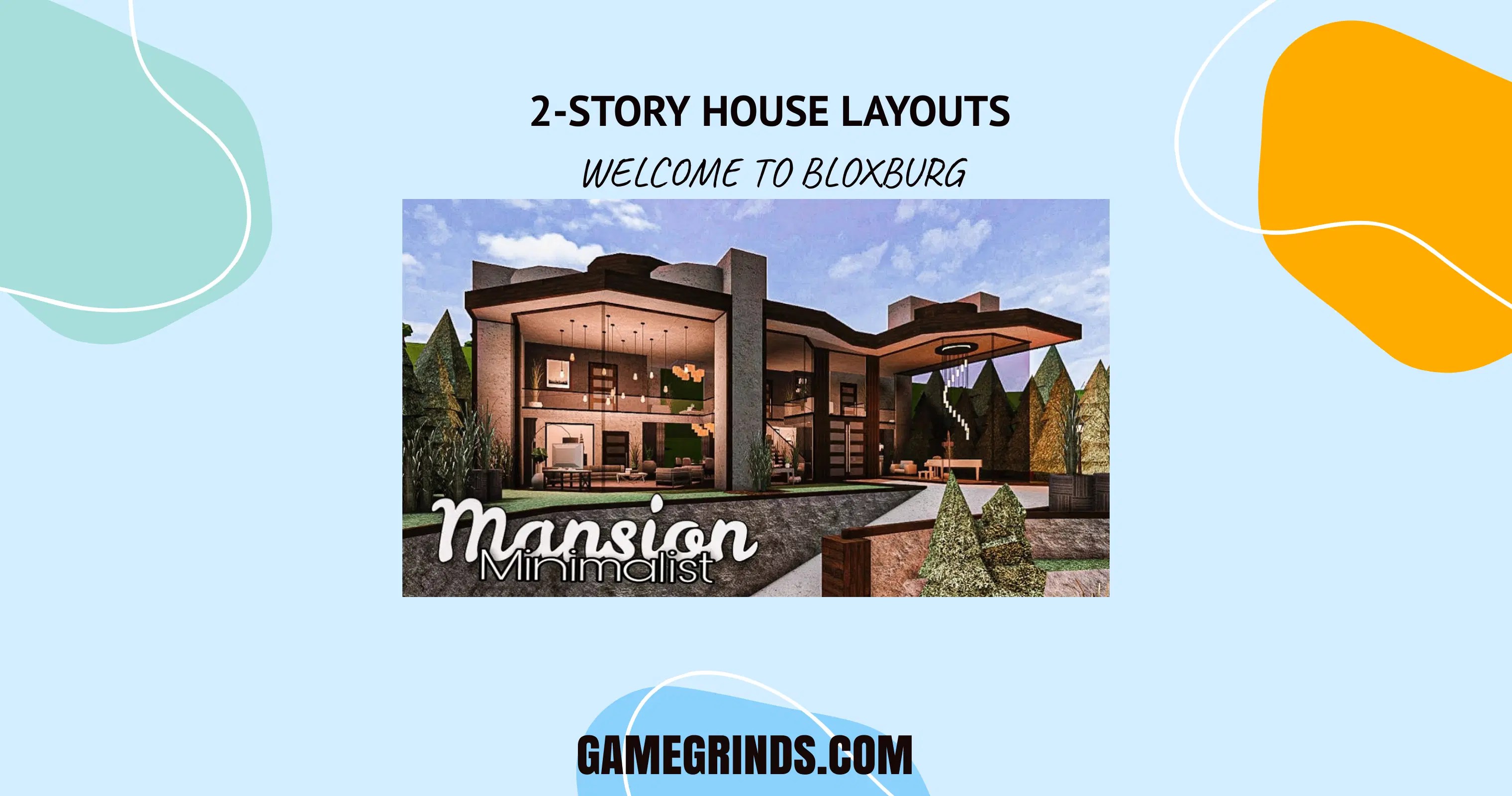 Aesthetic 2 Story Bloxburg House Layouts Modern Design Ideas Gamegrinds