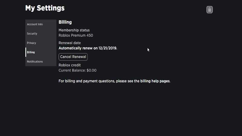 Roblox Premium How To Cancel Membership On PC Mobile Roblox Premium Billing 