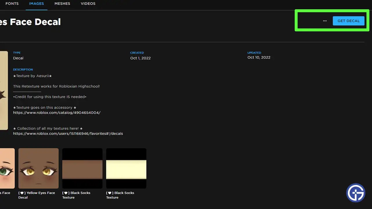 Roblox Decals Codes Image ID List 2025 How To Create Upload Own Decals Roblox.webp