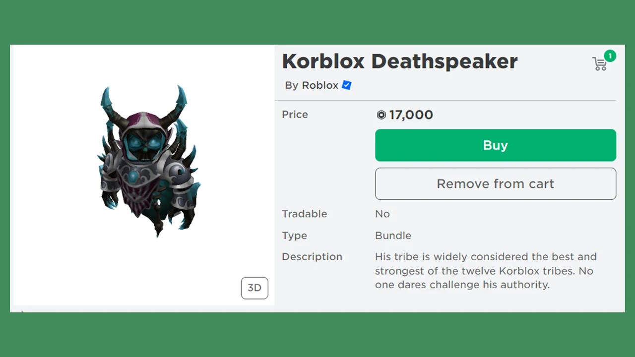 How Much Is Korblox In Money On Roblox How Much Money Do You Have To Spend On Korblox In Roblox.webp