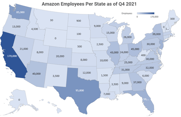 Amazon tops 1m u.s. employees