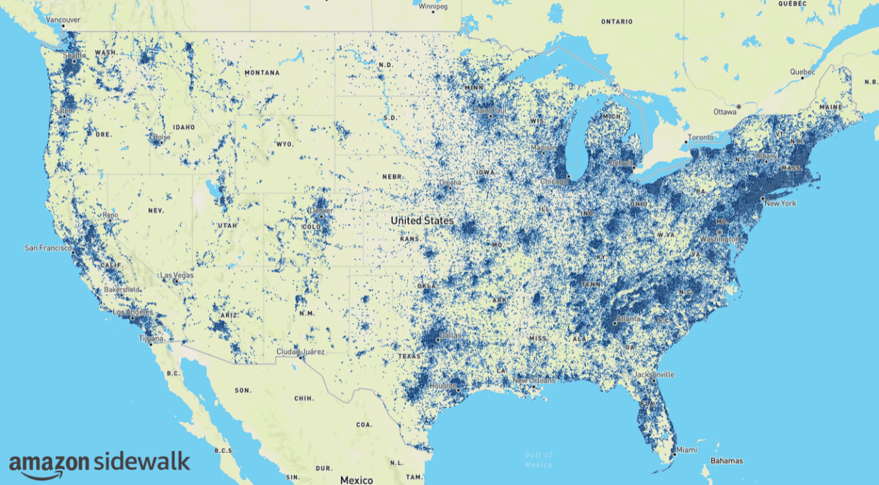 Amazon Says Sidewalk Reaches Of U S Population As It Opens Coverage Map.