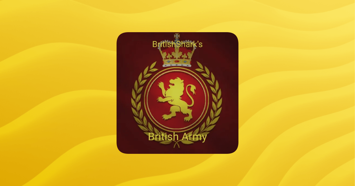 British Army Guilded - Beautiful Ocean Design - High Resolution