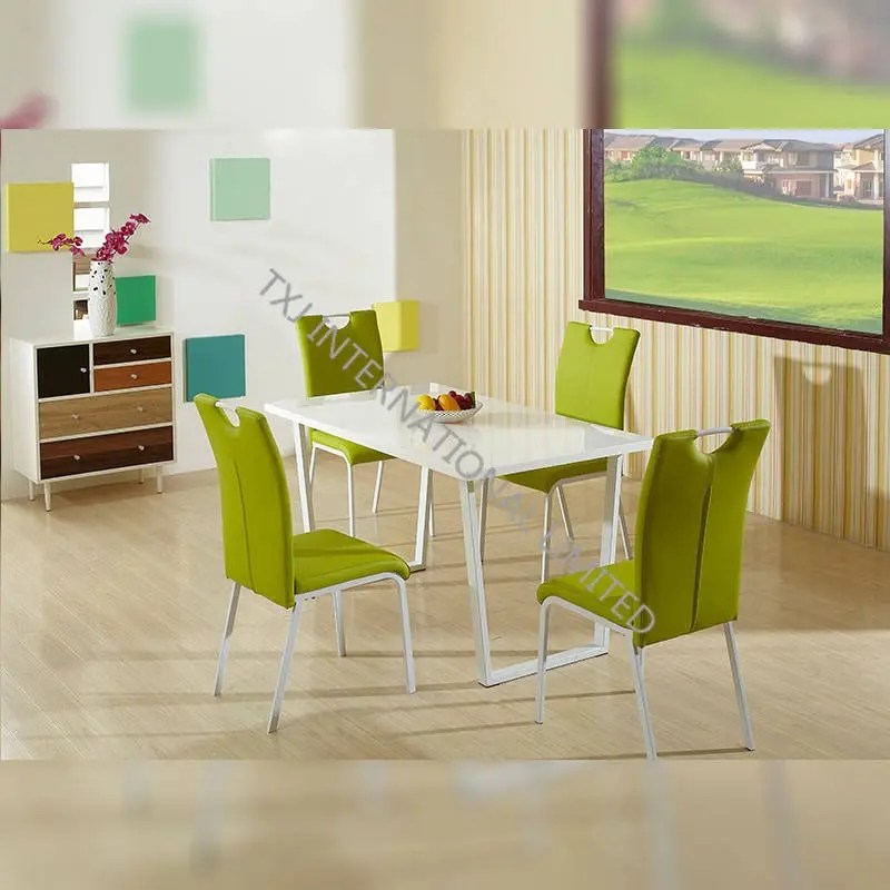 China Wholesale Price China Round Tempered Glass Table Bd 1518 Mdf Dining Table White Lacquer Txj Manufacturers And Suppliers Txj