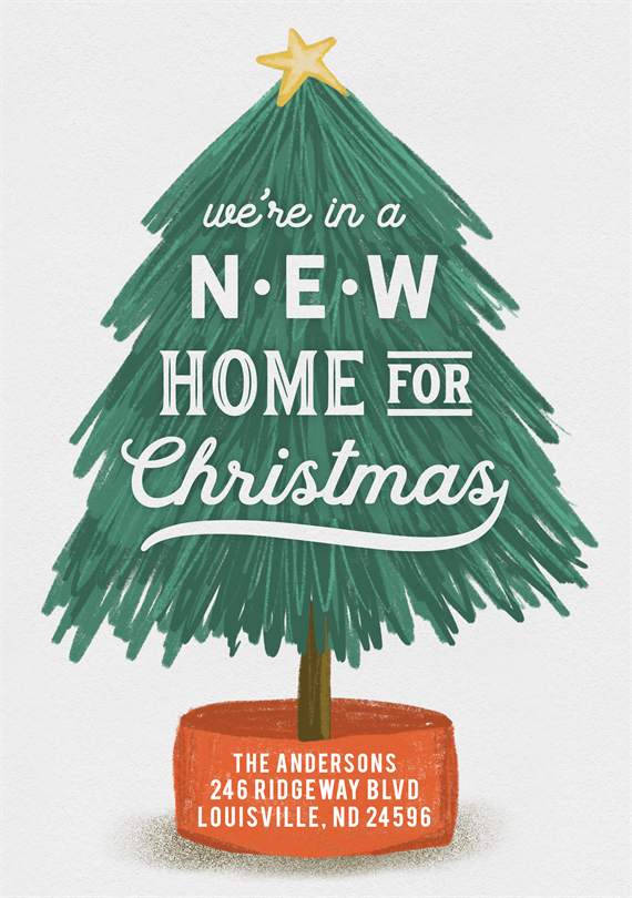 Do you have dreams of buying your first home? New Home For Christmas Cards Greenvelope Com