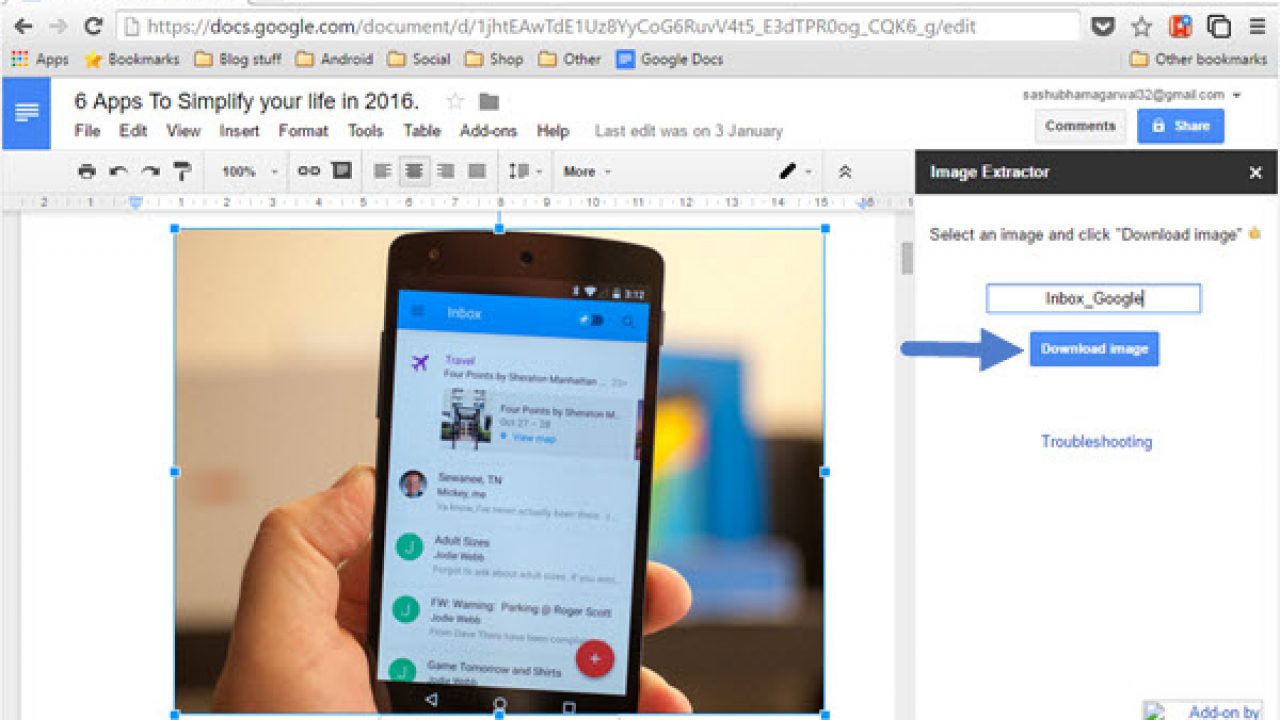 How To Save Images From A Google Docs Document