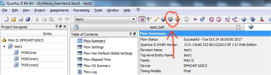 Getting Started With Programming Of A Max Ii Cpld With