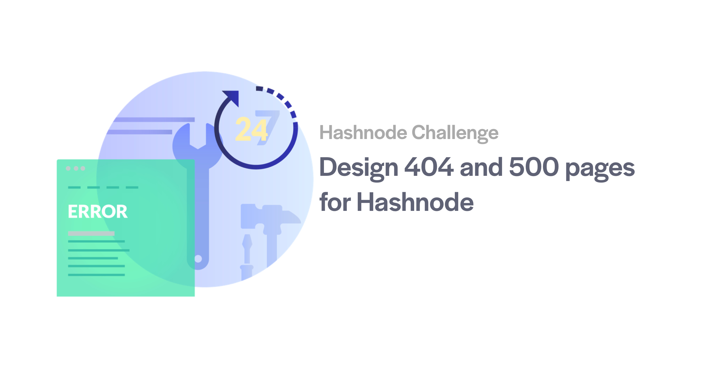 Started A 30 Days Coding Challenge Hashnode - Classic Gradient Background - Mobile