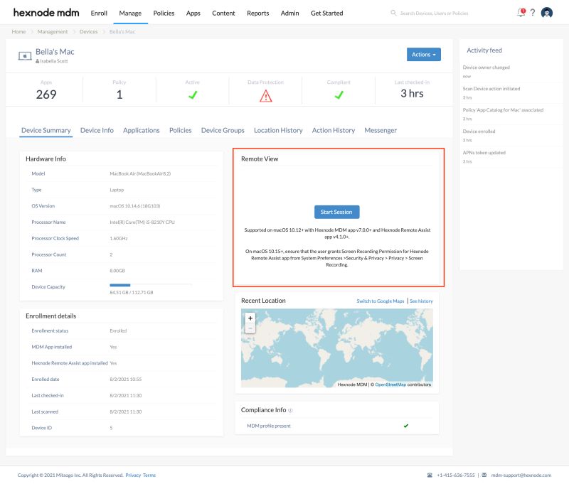 Hexnode Releases Ios Remote View Feature For Real Time Assistance - Premium Space Art Gallery - Retina