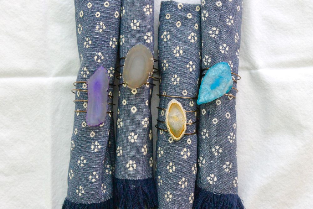 Agate Napkin Rings