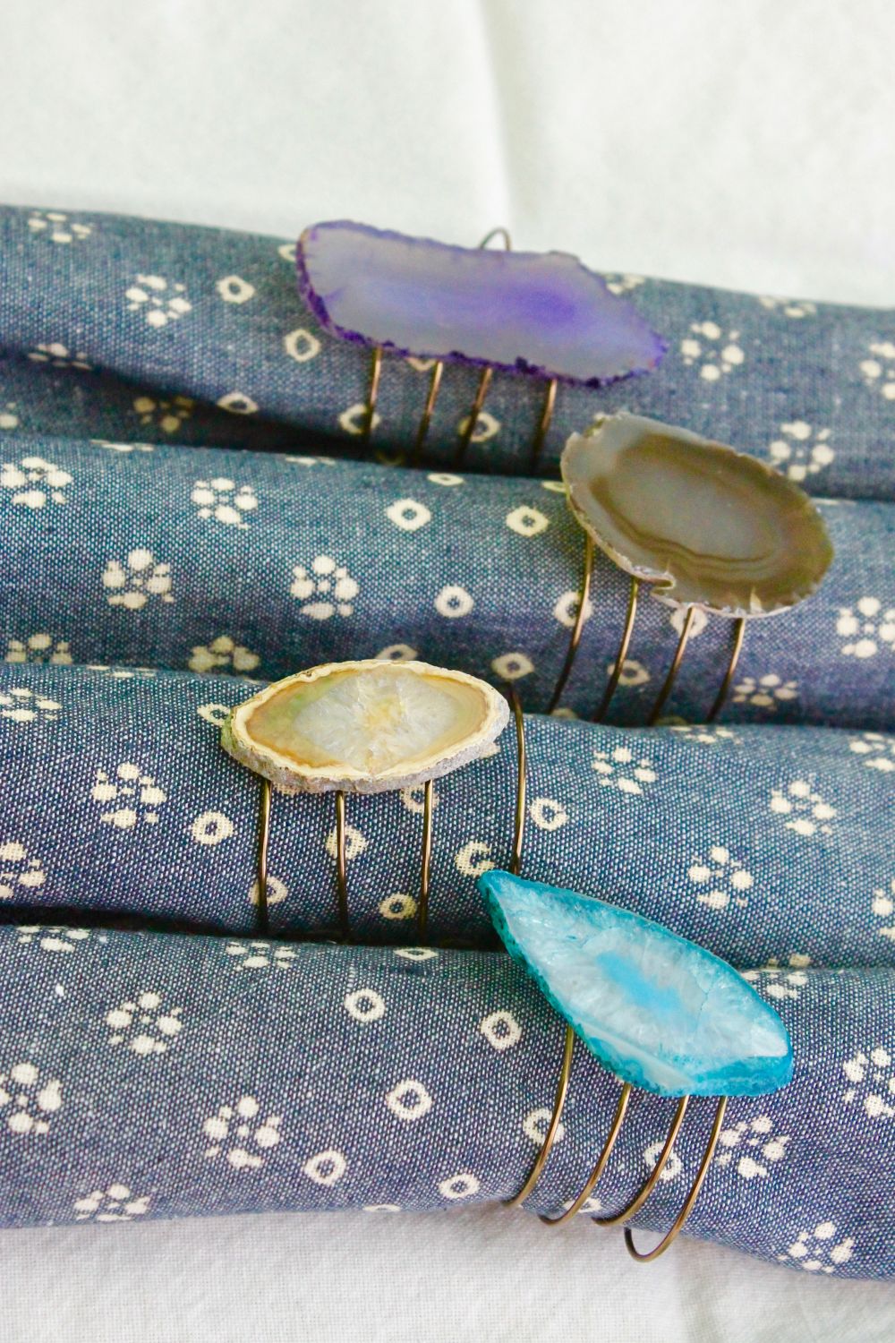 Classic Agate Napkin Rings