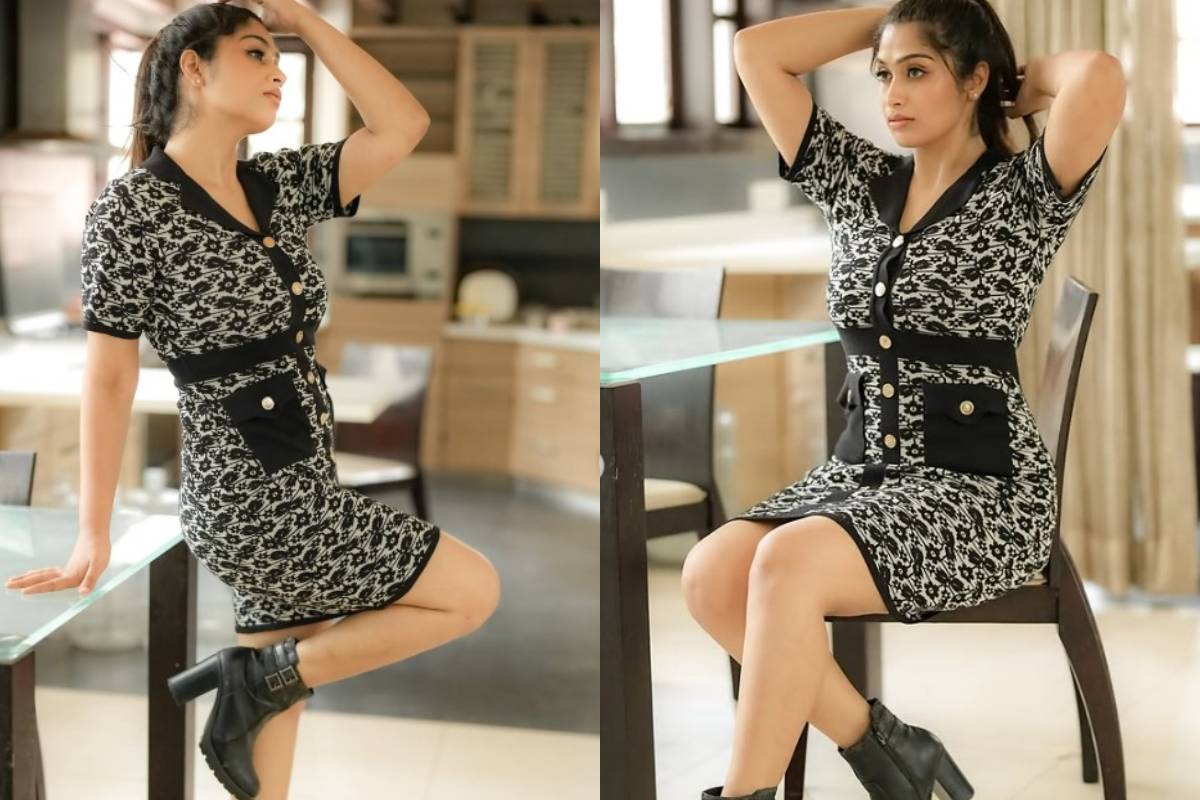கருப்பு நிற குட்டை உடையில் சீரியல் நடிகை ஷோபனா வெளியிட்ட போட்டோஸ் கருப்பு நிற குட்டை உடையில் சீரியல் நடிகை ஷோபனா வெளியிட்ட போட்டோஸ்