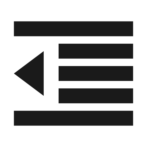 Download Decrease Text Indent Outline Icon Free Freepngimg - Premium Dark Design - HD