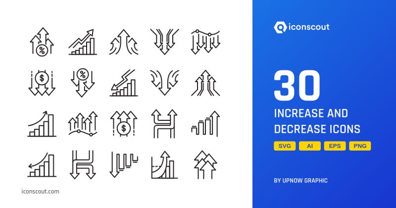 Increase And Decrease Color Icons Icons Ft Icon Decrease Envato - Elegant HD Ocean Photos | Free Download